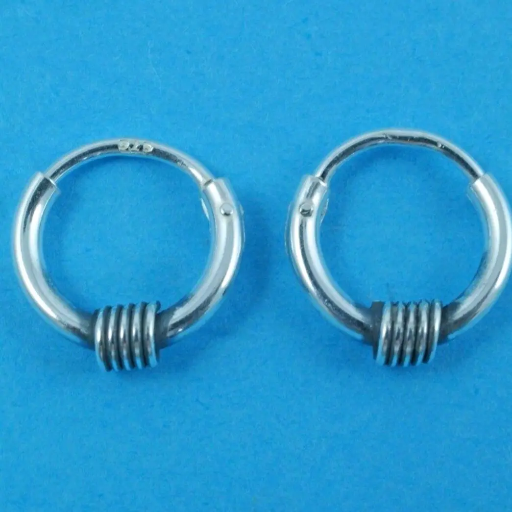 Hoops-earrings sterling silver