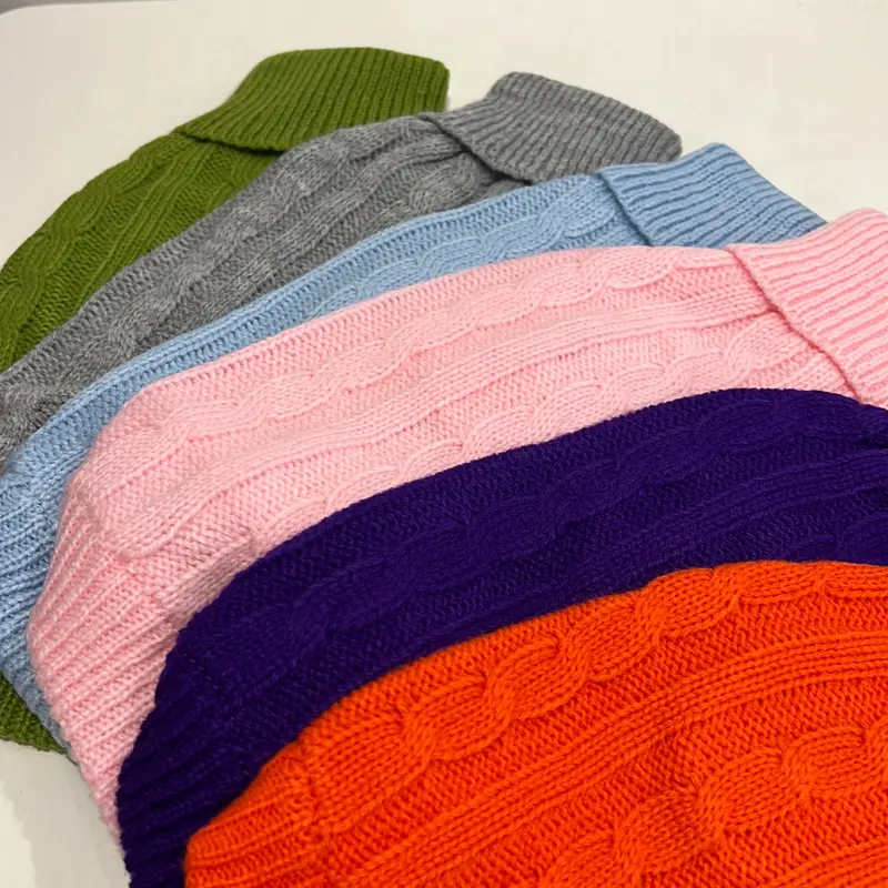 Soft Dog Sweater with High Neck - Smart Quality Jumper in 6 Winter Colours 2