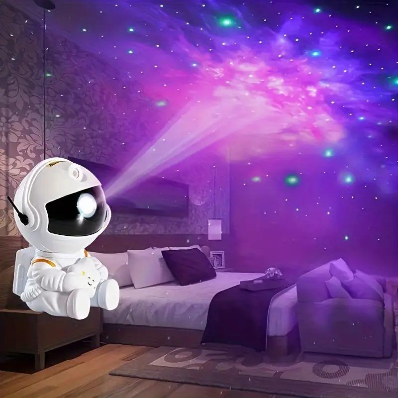 Astronaut Robot Star Projector Galaxy Night Light with Remote Control and Timer - Audio, Game - affordable for bedroom 1