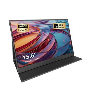 [UK Local Delivery]Portable Monitor,monitor 15.6inch FHD 1080P,game monitor 60HZ USB C HDMI , Ultra-Slim IPS Display with Smart Cover & Speakers,,monitor for xbox,ps4,ps5,,switch,Newyear gift,Christmas gift
