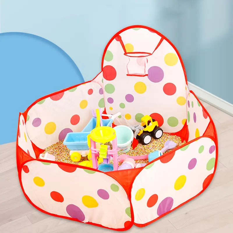 Product Introduction of Kids Ball Pit Pop Up Play Tent Playhouse With Basketball For Childrens Boys Girls Baby Birthday Toy Themed Pretend Indoor Outdoor Games Party Crawl (Balls Not Included) sea and beach accessories 0