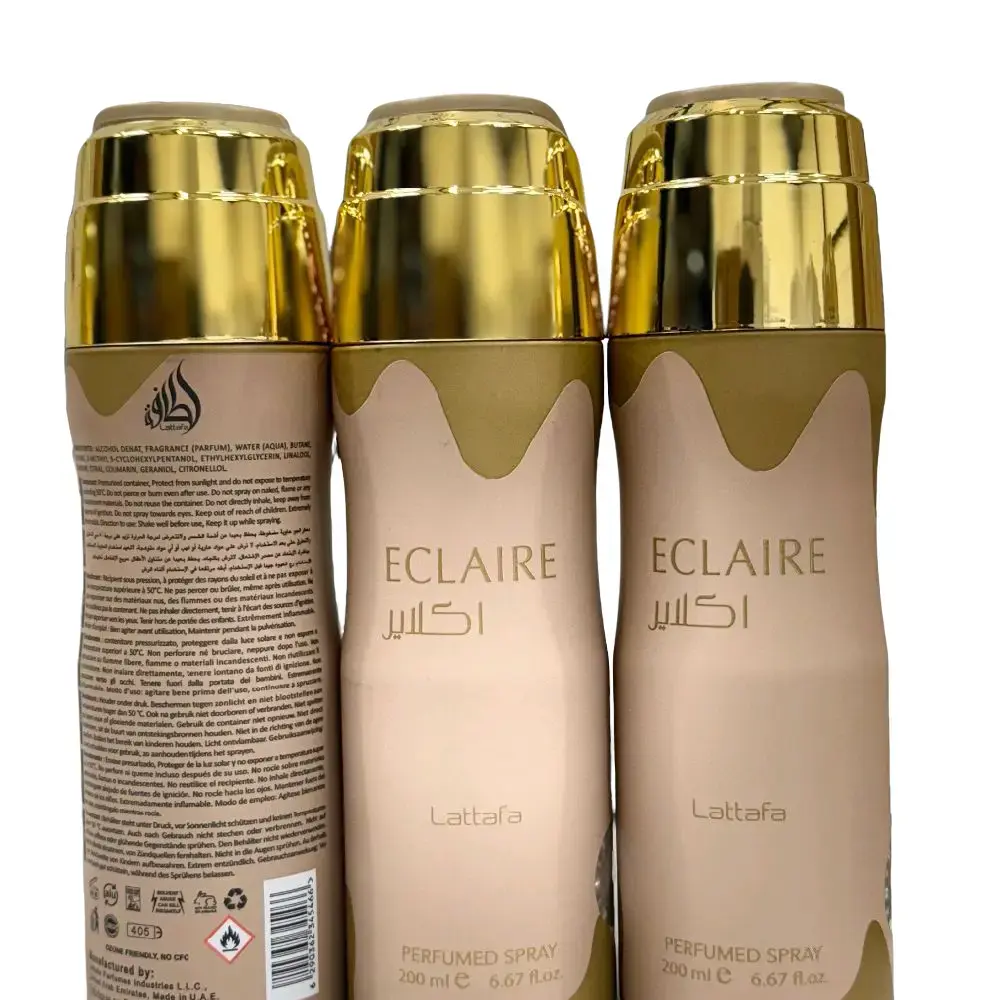 Lataffa Eclair Body Perfumed Spray - Body Deodorant -200ml Unisex Fragrance Scent Scented Cleanser