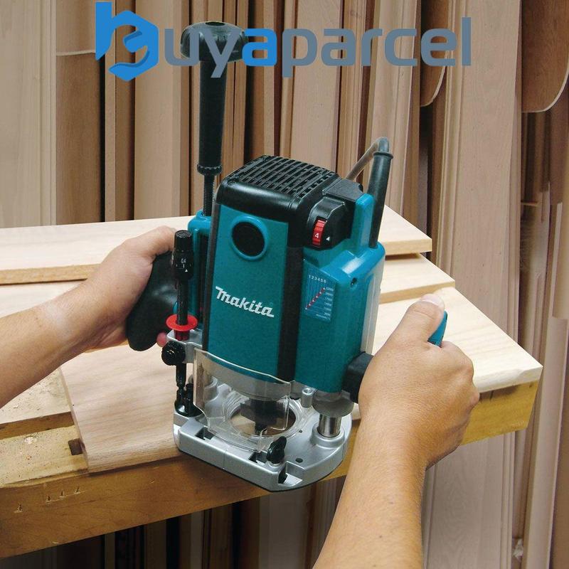 Makita RP2303FCJ 240v 1/2" Plunge Router Variable Straight Guide + Trend Cutter 7