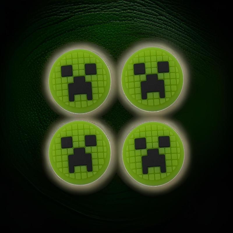 CrazyDiy Thumb Grips for Nintendo Switch, Switch Lite & Oled - 4 pcs - Green - High quality material Silicone 2