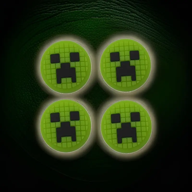 CrazyDiy Thumb Grips for Nintendo Switch, Switch Lite & Oled - 4 pcs - Green - High quality material Silicone 2