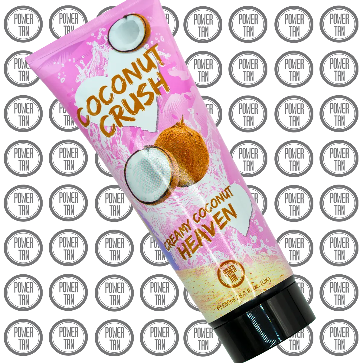 Power Tan Coconut Crush UV Sunbed Tanning Accelerator Lotion Cream Self Tan Body Care Cosmetic Skincare Comfort Skin Repair