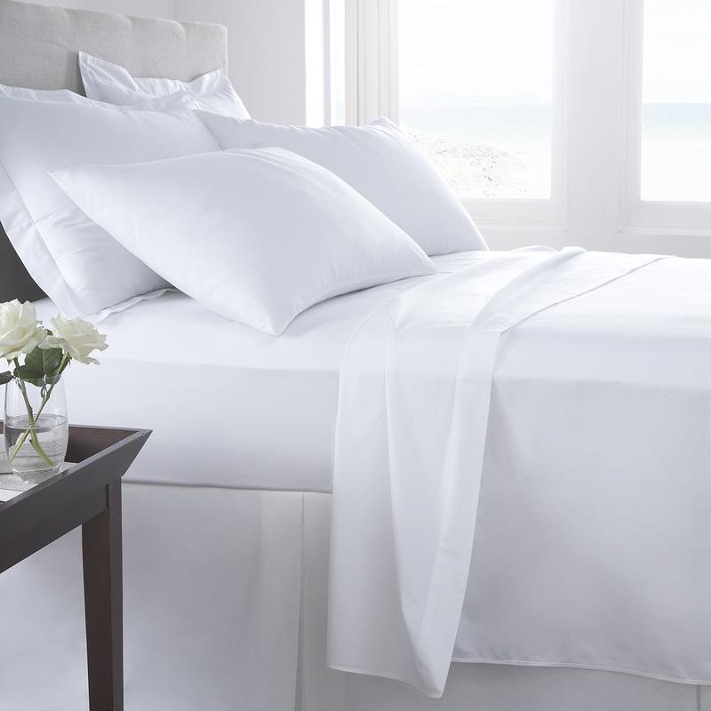 400 Thread Count Fitted Sheet 100% Cotton Satin Sheen Hotel Quality Super Soft Luxurious Fitted Bed Sheet (Super Fitted Sheet, White) 0