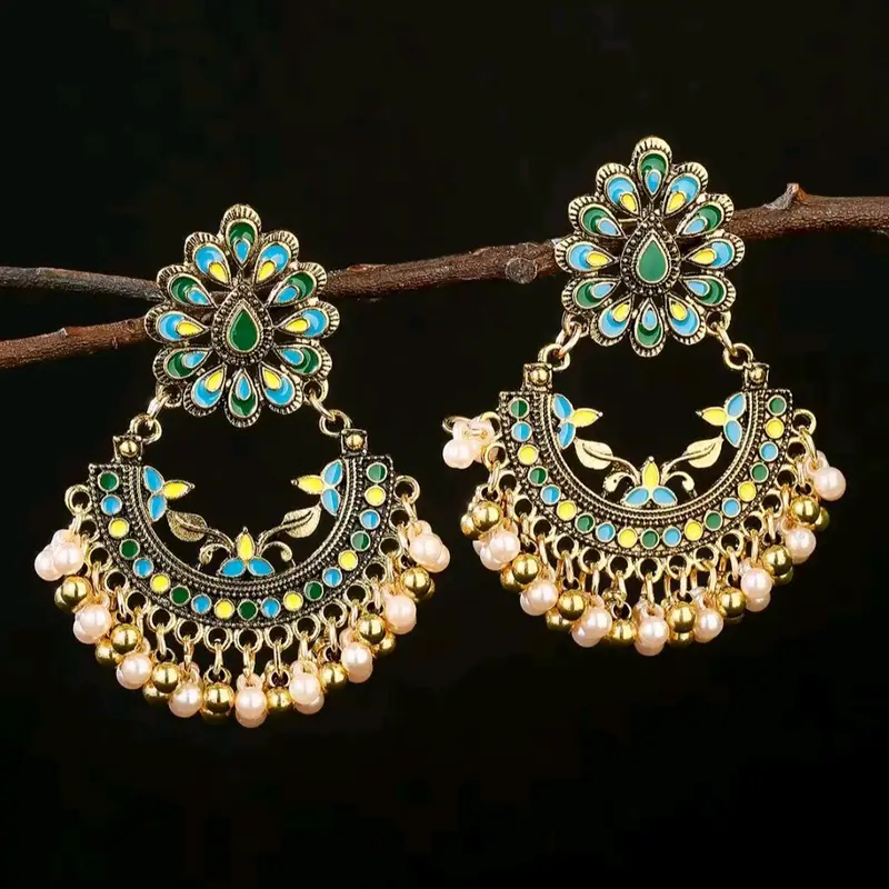Flower Pearl Beads Earrings for Occasions - Women's Jewelry 4