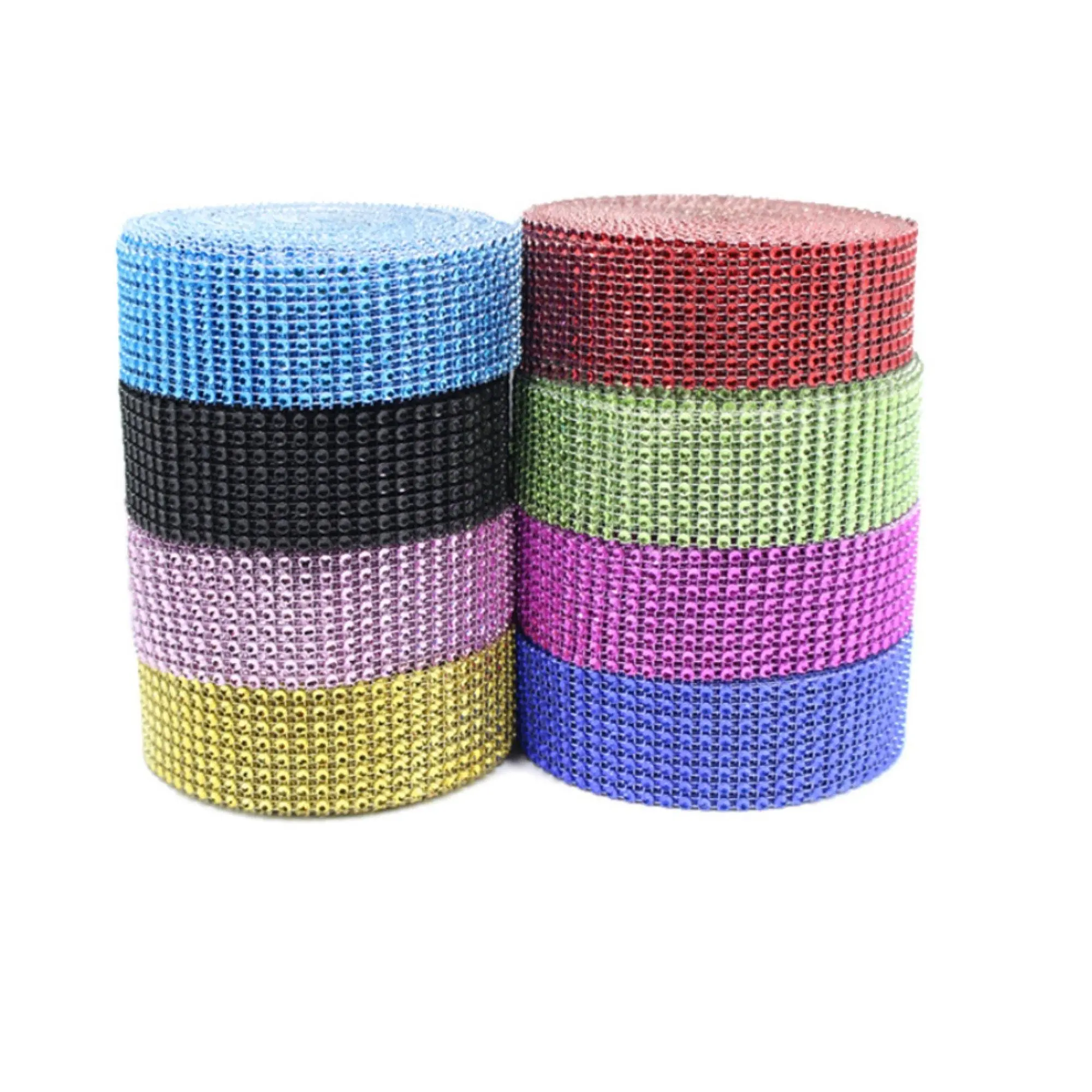 4 Meters / 8 Rows Effect Diamante Trim DIY, Bling Bling Effect TR1000