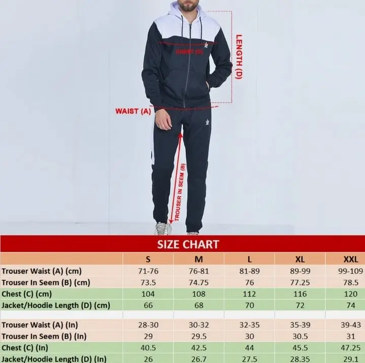 JRC MENS MOCKNECK FULL TRACKSUIT SET TWO TONE CONTRAST TOP BOTTOMS JOGGERS TRACKIES S-XL 4