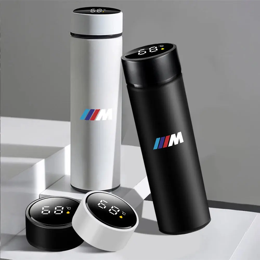 500ml Portable Smart Thermos Bottle with Temperature Display – For BMW M Series, M3, M5, M6