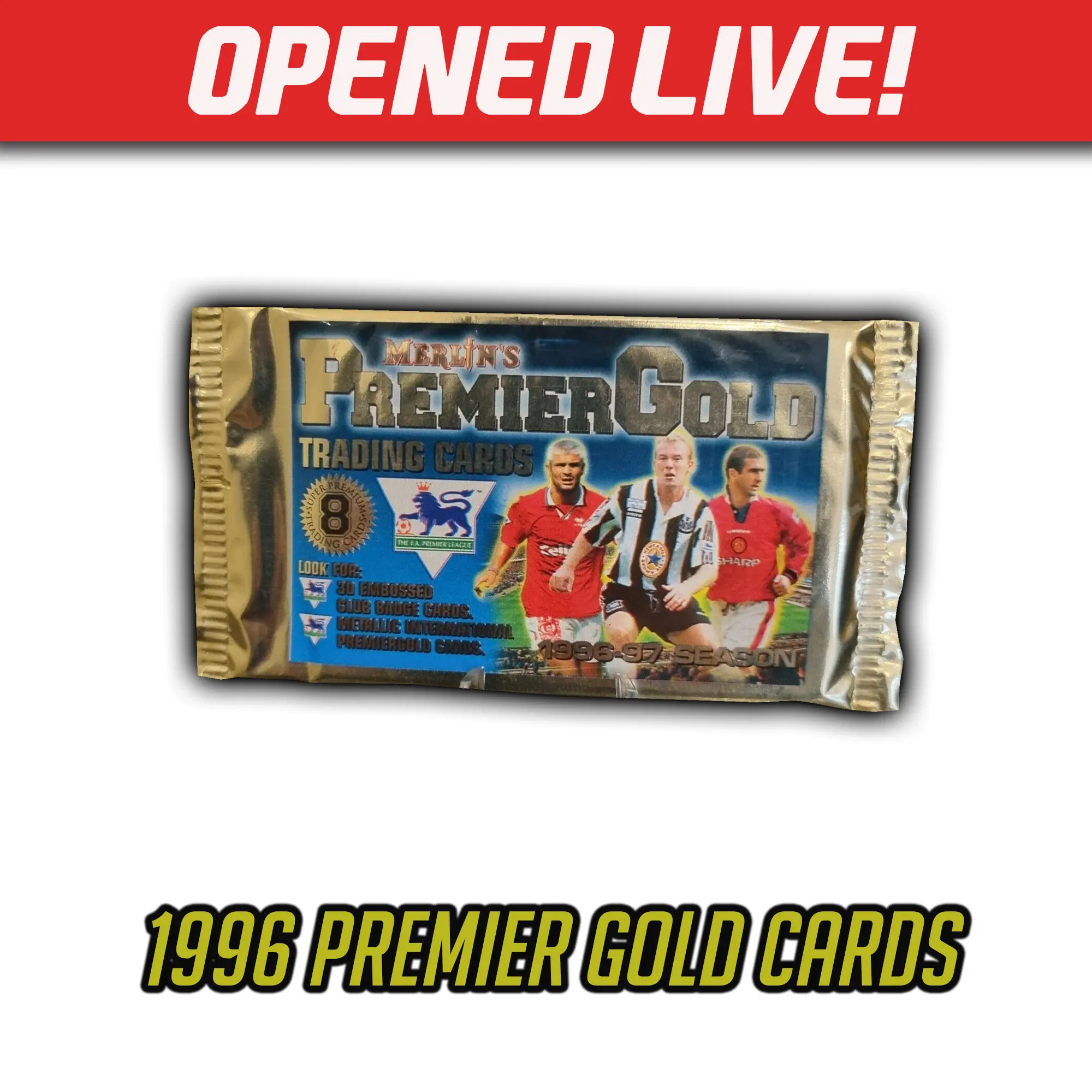 Premier League GOLD 1996/97 Pack (Beckham Rookie)