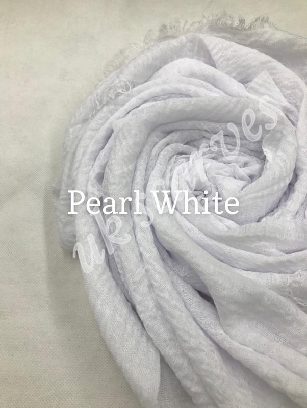 CRIMP CRINKLE HIJABS Scarf Ladies Plain Maxi Headscarf Crimp Scarves Shawl Ruffle 5