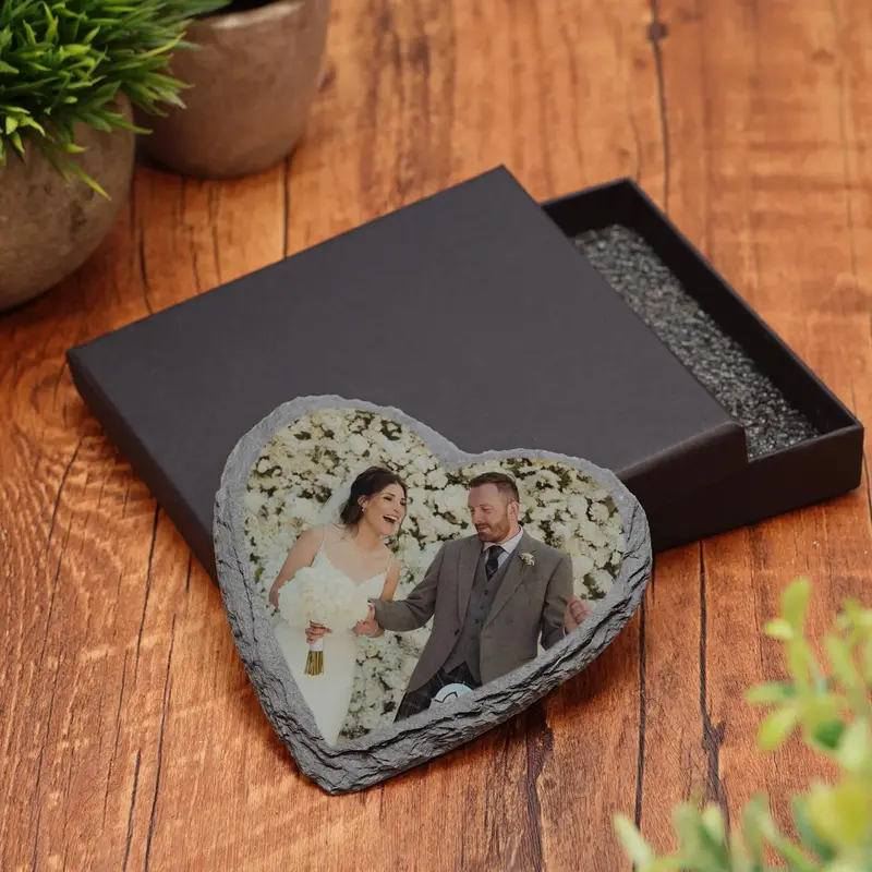 Personalised Photo Slate Printed Plaque With Custom Image & Stand 8