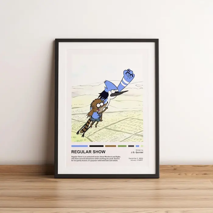 Regular Show Unframed Poster, Regular Show Poster, Unframed Poster, High Quality, Wall Art V1 2
