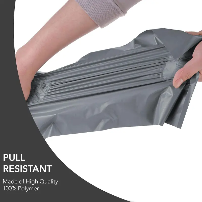 50 Mixed Grey Parcel Bags, 5 Sizes, 10 Each, Self Seal Small to Large Mailing Bags stationery  school 5