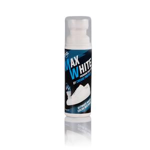 Crease Protect Max White Sneaker Whitener | White Shoe Polish for Leather, Canvas and Trainers | Restores Original White Color | Water-Resistant and Long-Lasting | Easy Sponge Applicator | 75ml