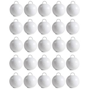 White Round Bubble Balloon Weights - Pack of 25