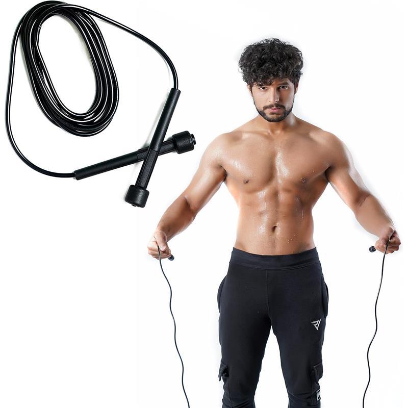 Adjustable Skipping Rope for Adults, Men, Women & Kids – Speed Rope for Fitness, Fat Burning, Boxing, Home Exercise with Non-Slip Handle 3