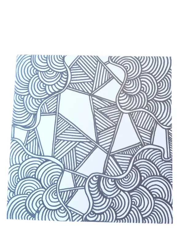 Mindful Art Greetings Card - Doodle Artwork 1