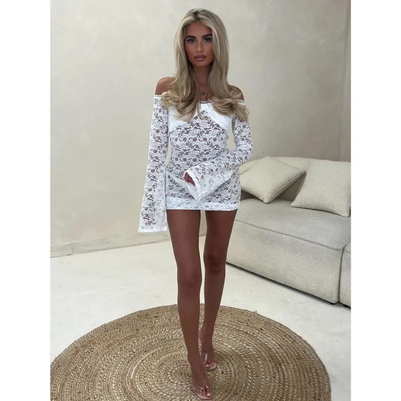 HARPER Lace Flare-Sleeve Mini Dress – Available in S, M, L 6
