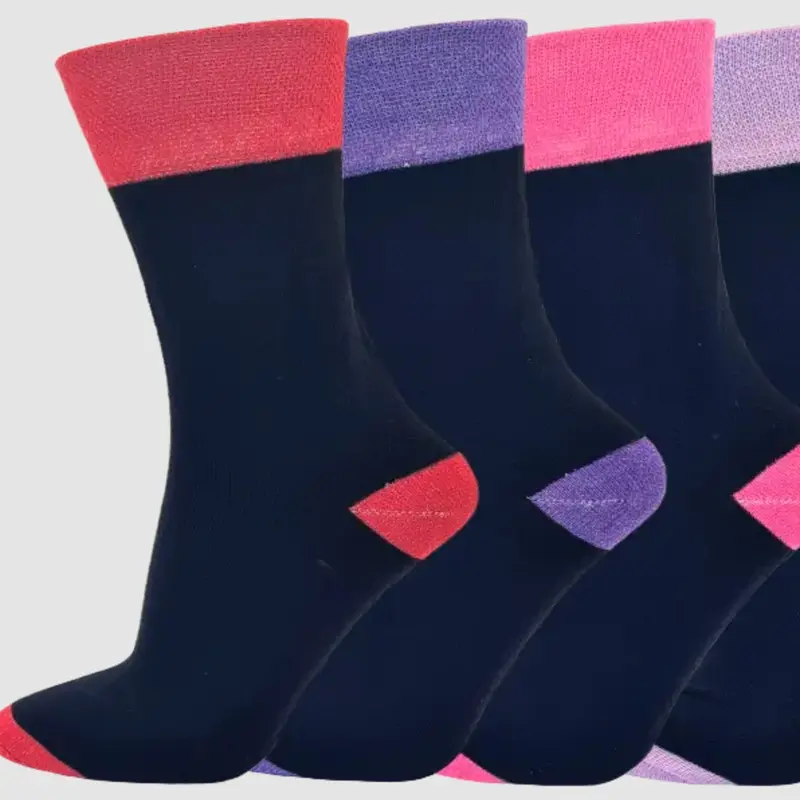 Premium Women's Diabetic Socks - Soft and Breathable Fabric - 12 Pairs - Comfort Comfortable Womenswear Essential Fit Outfit Style Geometric 2