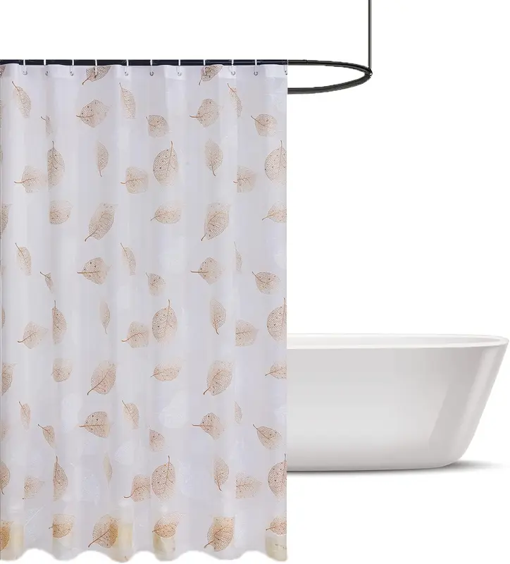 Mould & Mildew Resistant Shower Curtain – Heavy-Duty Water-Repellant Fabric for Bathrooms 7