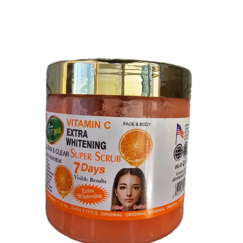 Veet Gold Vitamin C Extra Whitening Super Scrub for 7 Days - Body Care Cleanser Skin Care 2