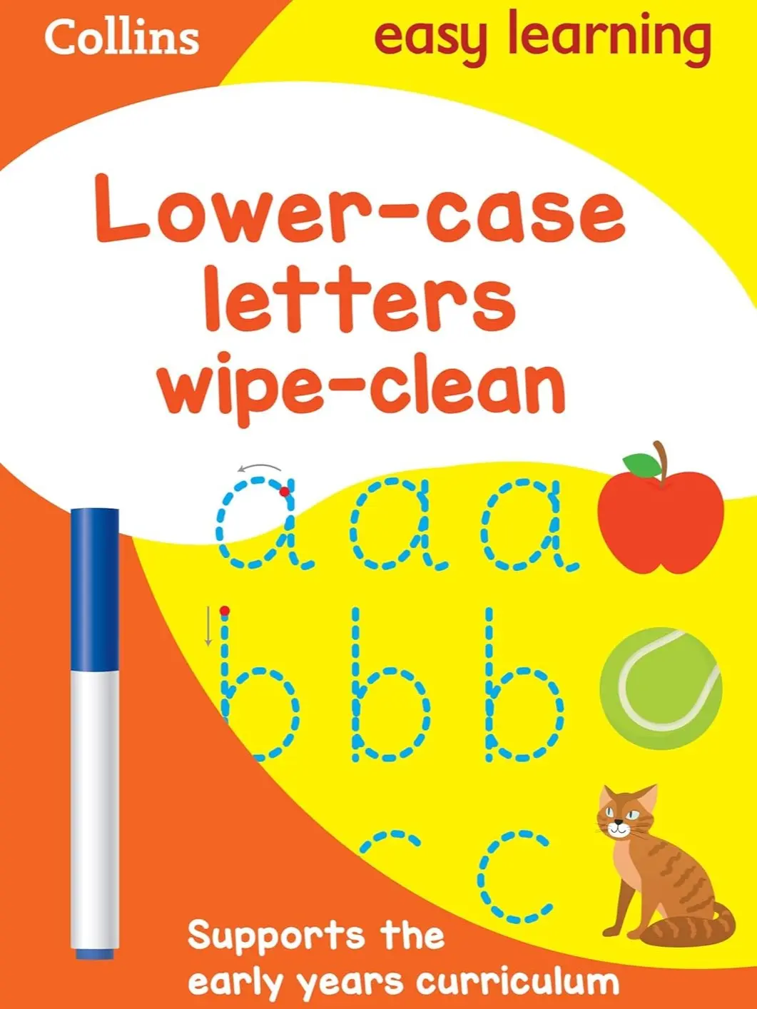 Collins Easy Learning Preschool Lower Case Letters Age 3-5 Wipe Clean Activity Book