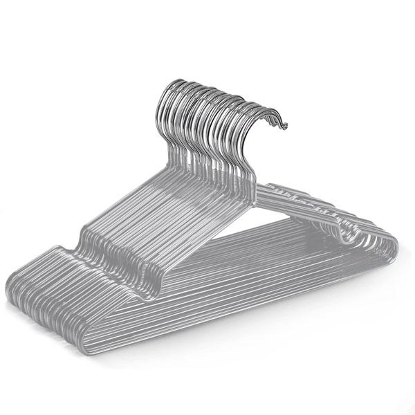 Keplin 20x Rubber Coated Metal Hangers Heavy Duty Space Saving Cloth Hangers 2