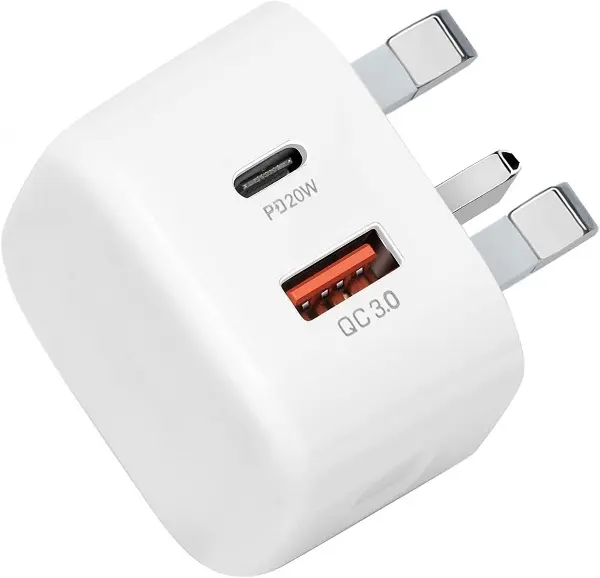 USB C Wall Charger PD 20W Fast charger Dual port Compatible with iPhone14/14 Pro/14 Pro Max/13/13 Pro/13 Pro Max/12/12 Pro Max/11 Pro/iPad/Samsung/Oneplus/huawei/htc