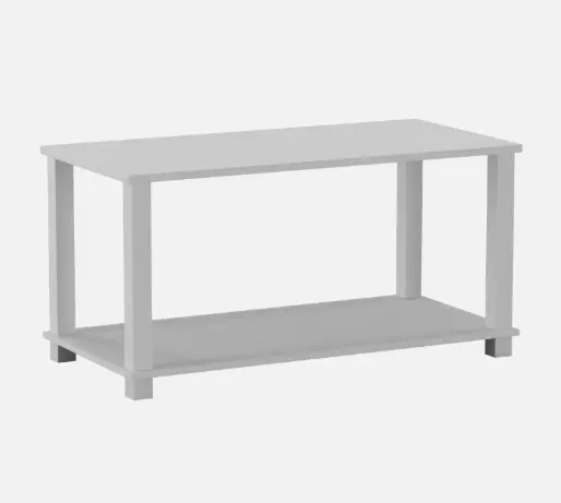 Sandra 2 Tier Coffee Table Side Table With Shelf TV Stand Minimalist Style 83cm 3