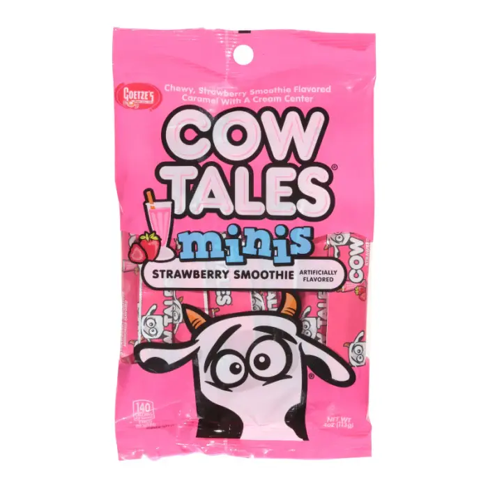Cow Tale Minis - Chewy Caramel with a Soft Center - Strawberry, Apple or Vanilla - Sweet Sugar Snack Candy 2