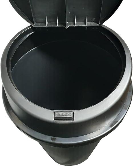 Product Introduction of KetoPlastics 45 Liter 45 Litre 45L TOUCH BIN Colour Bin for Home Garden Office School Kitchen Bathroom Top Bin Portable Pedal Bin Removable Lid (BLACK) 5