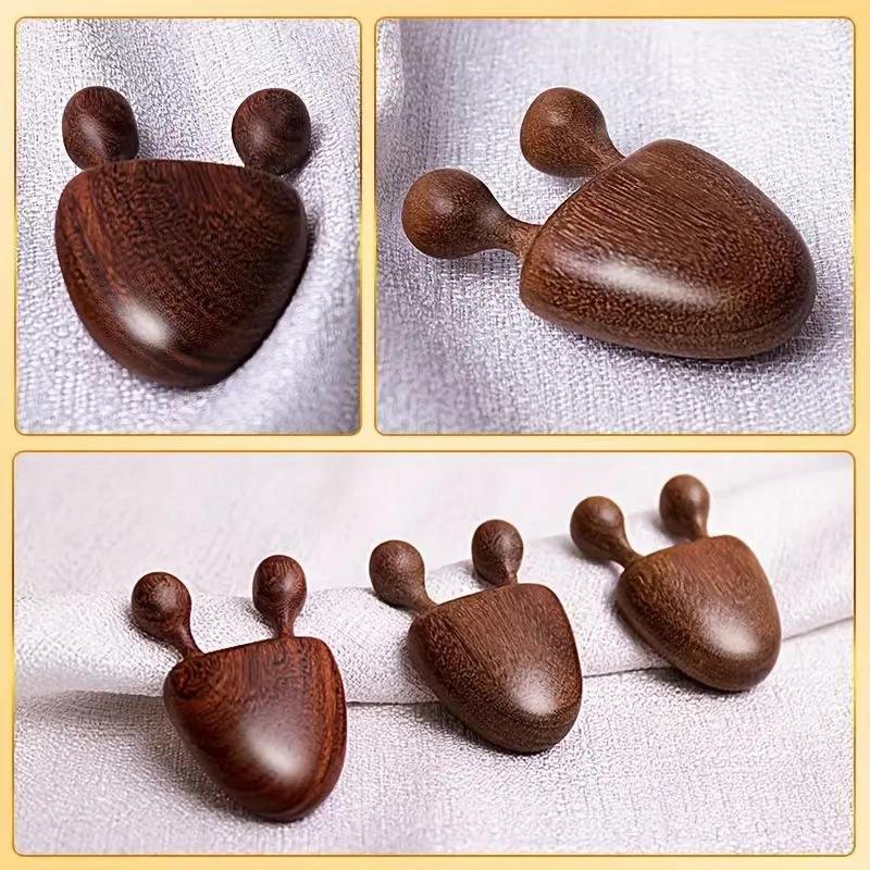 [Fragrance-Free Nose & Eye Relief] Sandalwood Nose & Face Massager - Eye Relief Tool, Battery-Free, Fragrance-Free 3