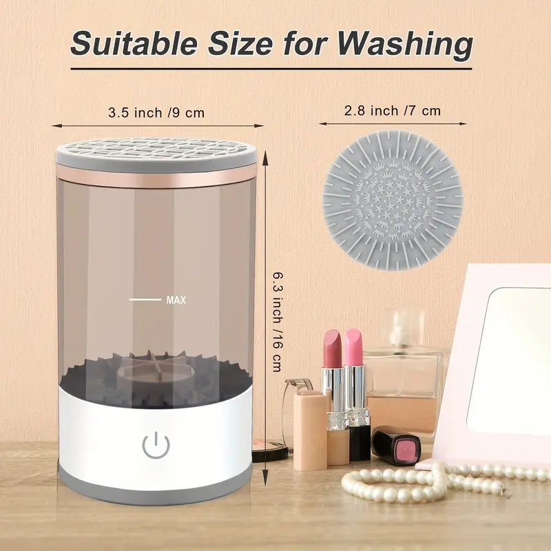 2 in 1 Multifunctional Upgraded Automatic Electric Makeup Brush Cleaner, Great Christmas Gift for Women Cleansing makeup brushes Cosmetic eco  tools new  make makeup  brush makeup  brush  cleaner 5