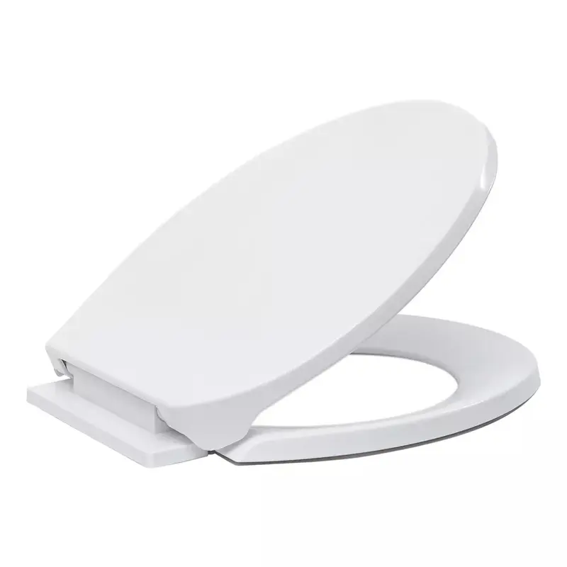 Luxury White Soft Close Bathroom Toilet Seat Anti Slam WC Home Heavy Duty 1