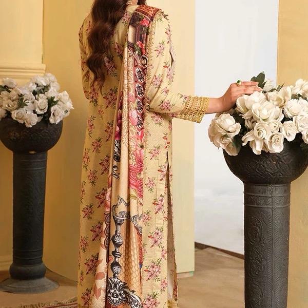 Johra Rosygrace Printed Khaddar'24 JH#599 2