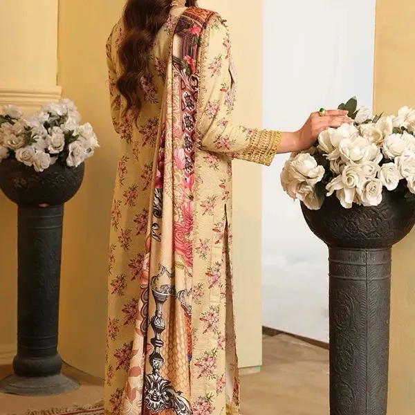 Johra Rosygrace Printed Khaddar'24 JH#599 2