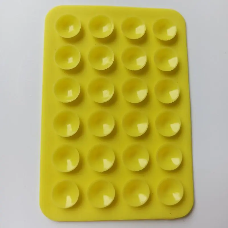 square silicone suction cup mobile phone tablet mobile power supply leather case with adhesive suction cup 7