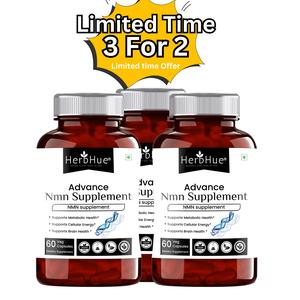 3 for 2 HerbHue Pure NMN Supplement 500 Mg | 6 month Supply