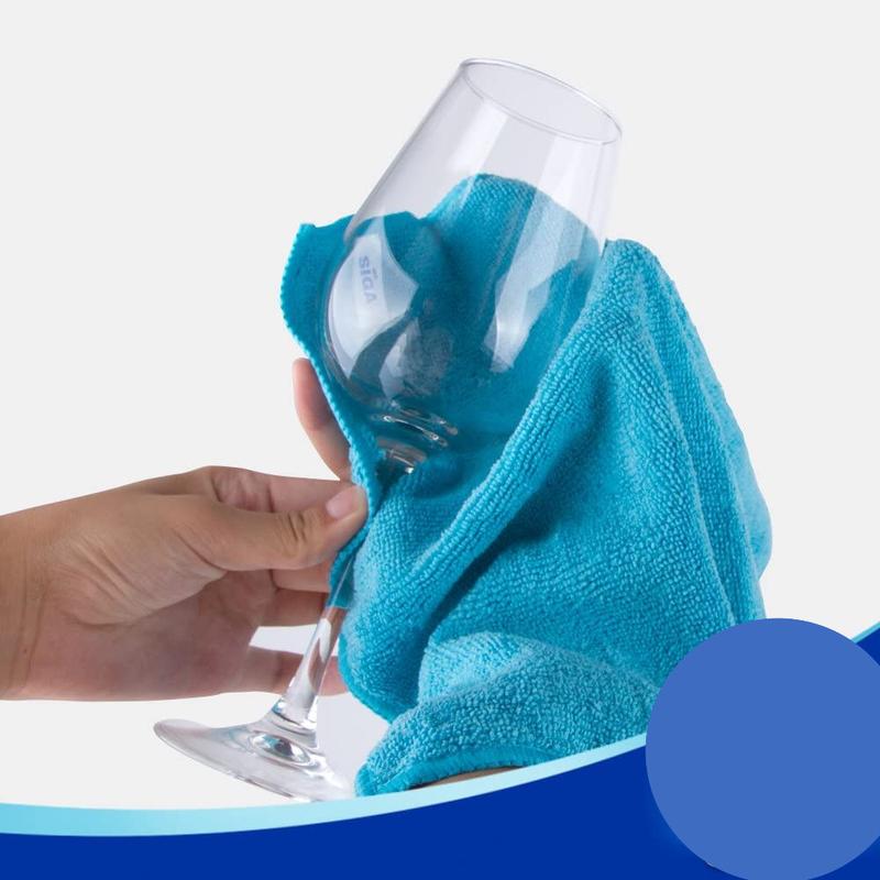 Lifeideas Microfiber Cotton Dishcloth Set, 8/12 PCS for Quick-Drying, Highly Absorbent Cleaning - Reusable Kitchen Essentials (4 Colors, 30×30CM) 4