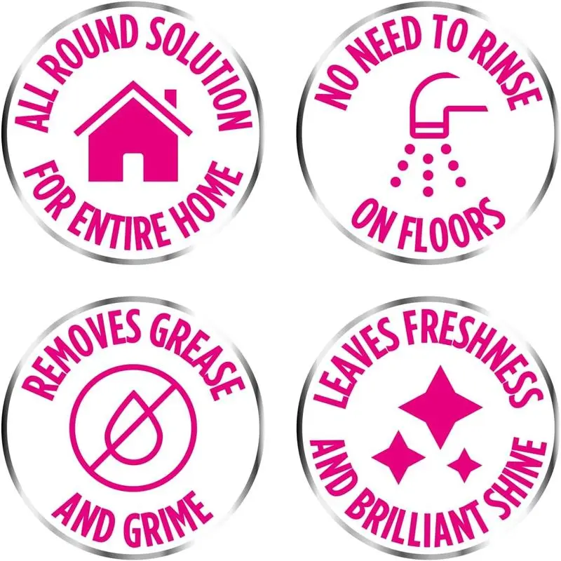 The Pink Stuff Miracle Bathroom Cleaning 4pcs Bundle – Includes Bathroom Cleaner, Foaming Toilet Cleaner, Toilet Gel & Cream Cleaner, Scourer – Tough on Stains, Gentle on Surfaces- Household 3