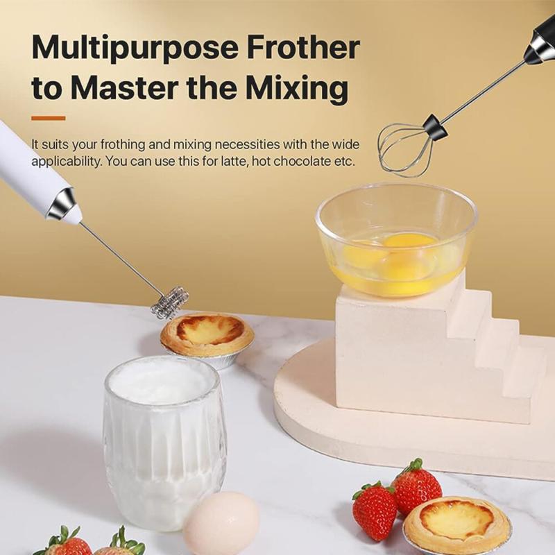 Product Introduction of ⭐[Delivery In 2-3 Days]⭐Rechargeable Electric Milk Coffee Frother Whisk Egg Beater Handheld Frappe Mixer 22