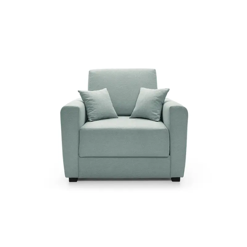 Olly Linen Single Sofa Bed in Pistachio Green 3