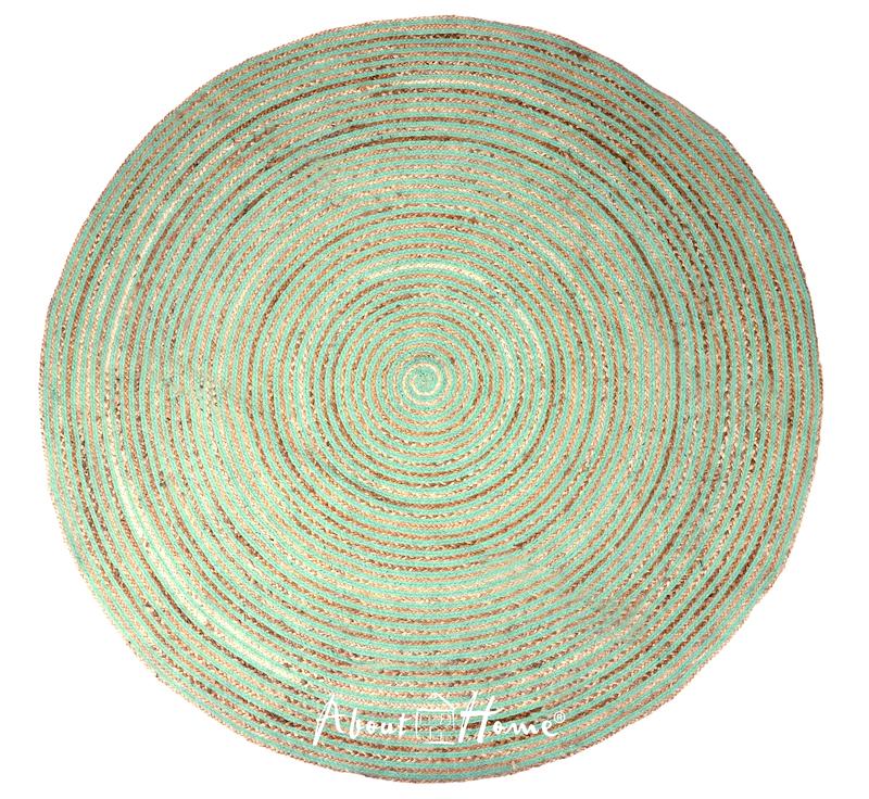 Jute and Cotton Braided Round rugs - Area Rugs - CHAKRA Round Rugs 7
