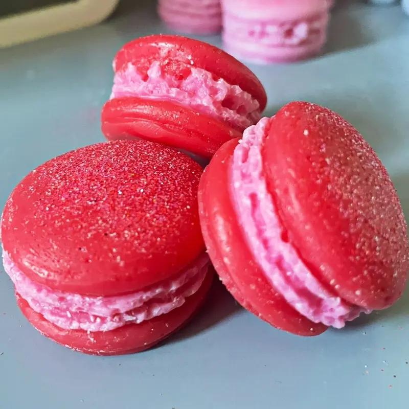 Small Macaron Wax Melt Scented Gift Bag for Birthday, Party, Baby Shower, or Wedding Candle Decor 0