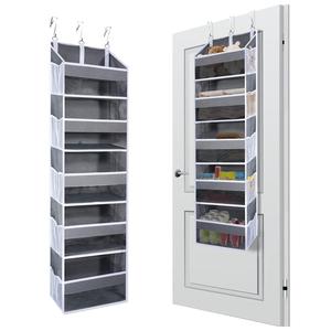 Hangable Over Door Storage, 5 Tier Metal Spice Rack Organizer for Bathroom Bedroom Kitchen Pantry Closet Cabinet