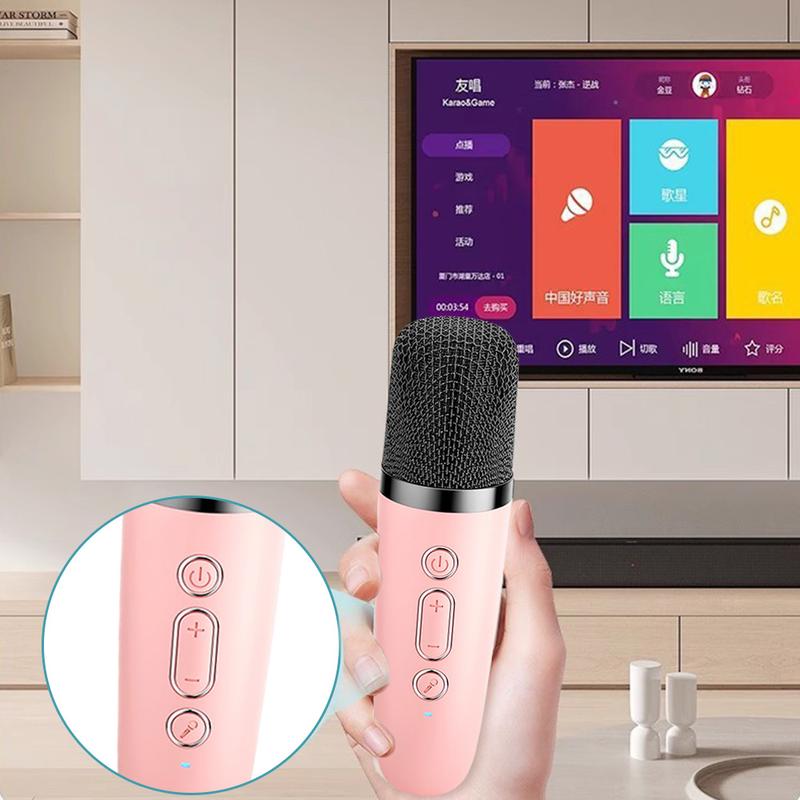 Product Introduction of Karaoke Machine Wireless Bluetooth Karaoke Speaker System RGB Light with 2 Microphones for Home Karaoke Singing Speaker Gift 32
