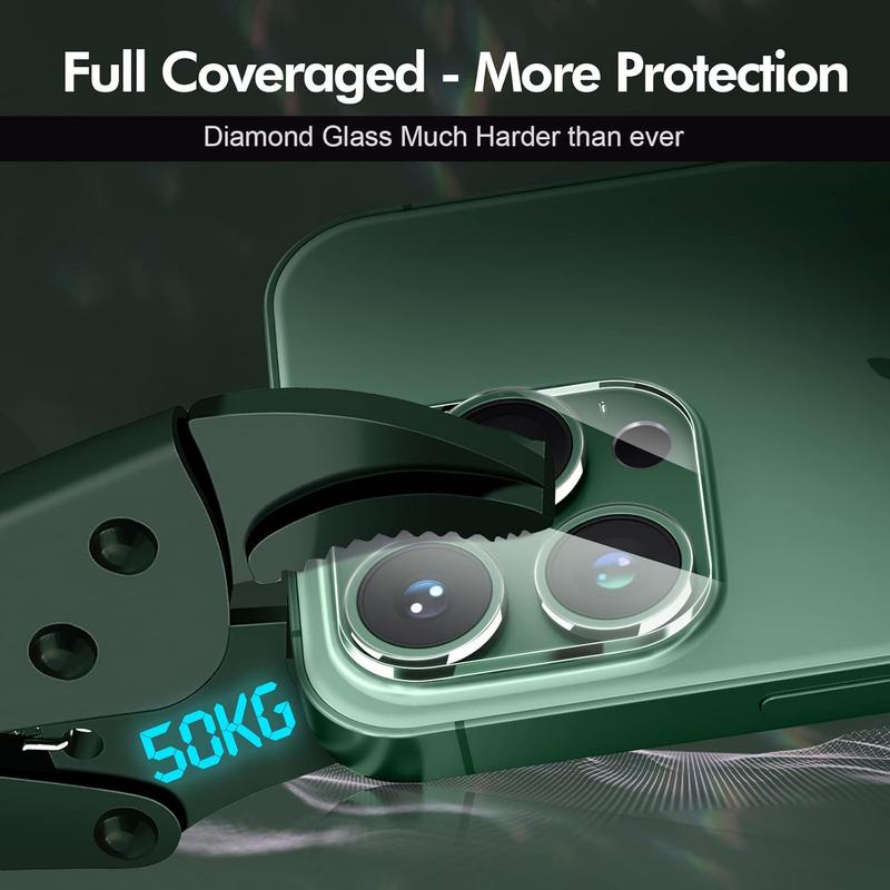 2 PCS Tempered Glass Camera Lens Protector for iPhone 16 Pro and 16 Pro Max - Accessories, Handheld Protection Cover 4